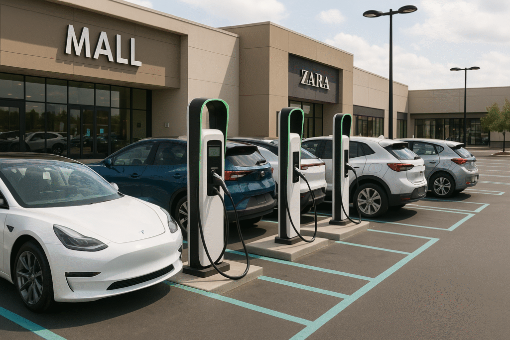 A modern EV charging